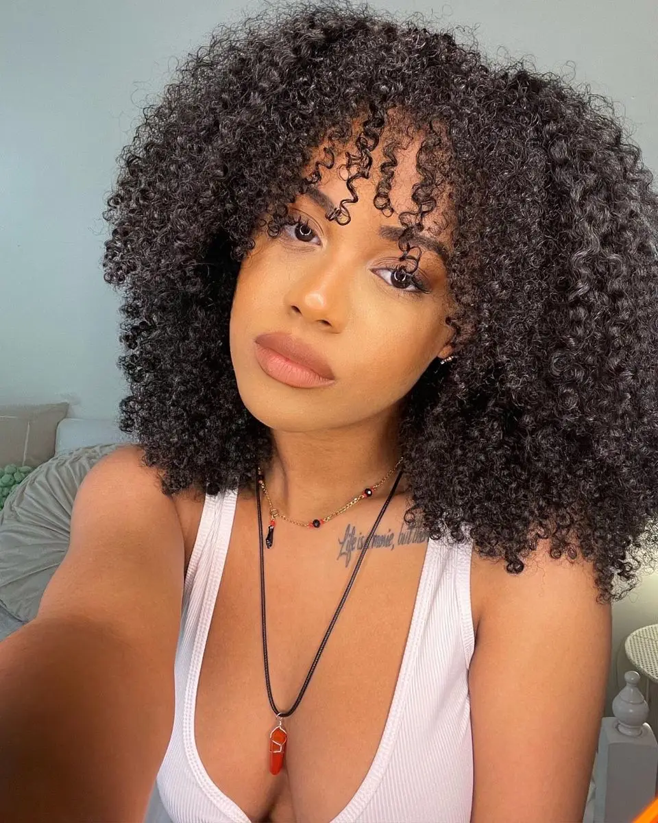 Black Afro Curly Pi… - image