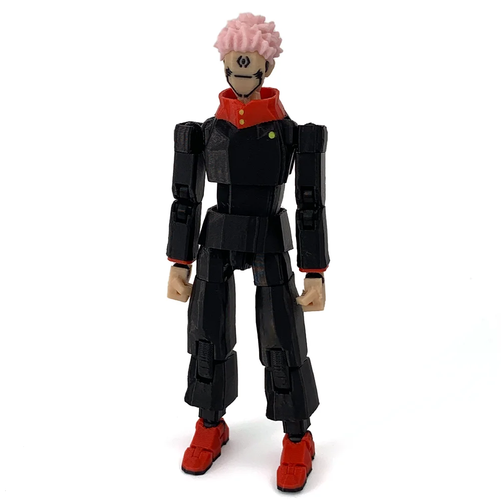 3D Printed Jujutsu Kaisen Ryomen Sukuna Anime Multi-Jointed Shapeshift Toys Action Figures Mannequin Model Ornaments Gifts