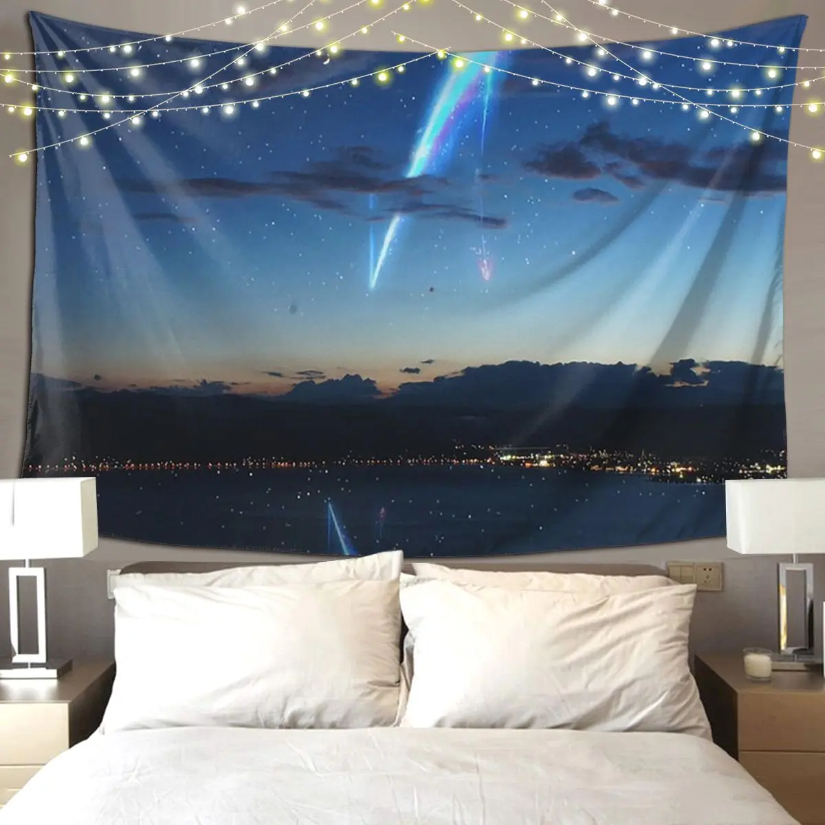 

Аниме фильм пейзаж гобелен хиппи настенный эстетический домашний декор гобелены для гостиной спальни комната в общежитии