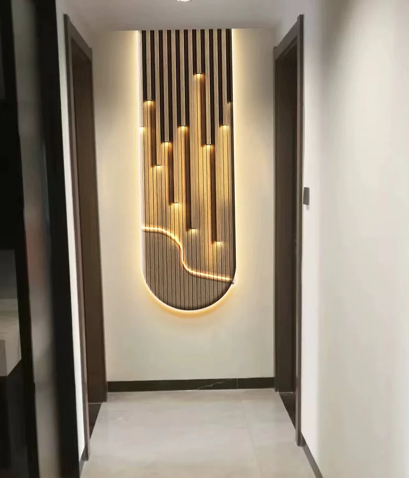 Modern Luxury LED Wall Lamp - Abstract Mural Light with Lustre for Corridor, Living Room and High-end Home Decor Lighting