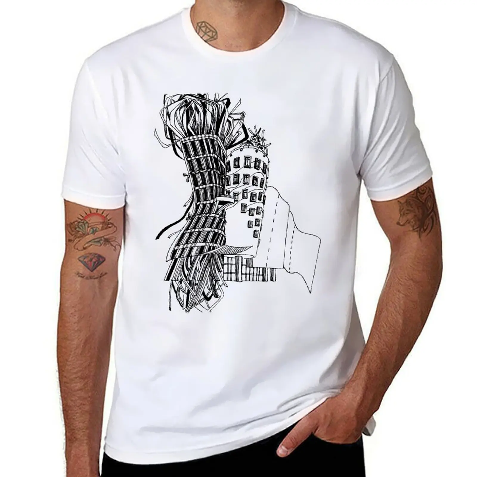 

vintage Dancing t Gehry graphic House t for Frank man designer shirts shirts T-Shirt shirt man by for man Prague tees t graphic