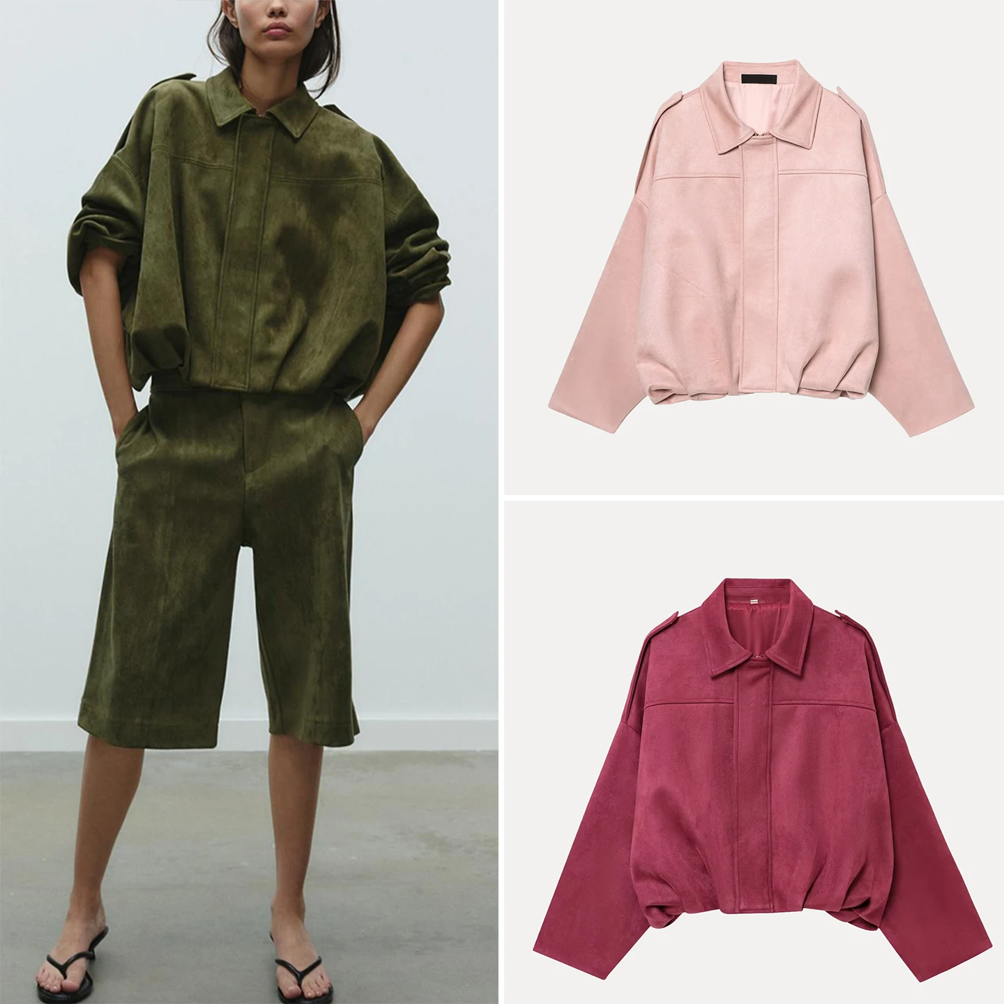 

Z Women's Pilot Jaet 2025 New Casual Sle Wind Fce Surface Effect Outerwear Stand Fit Other Material Ladies Coat