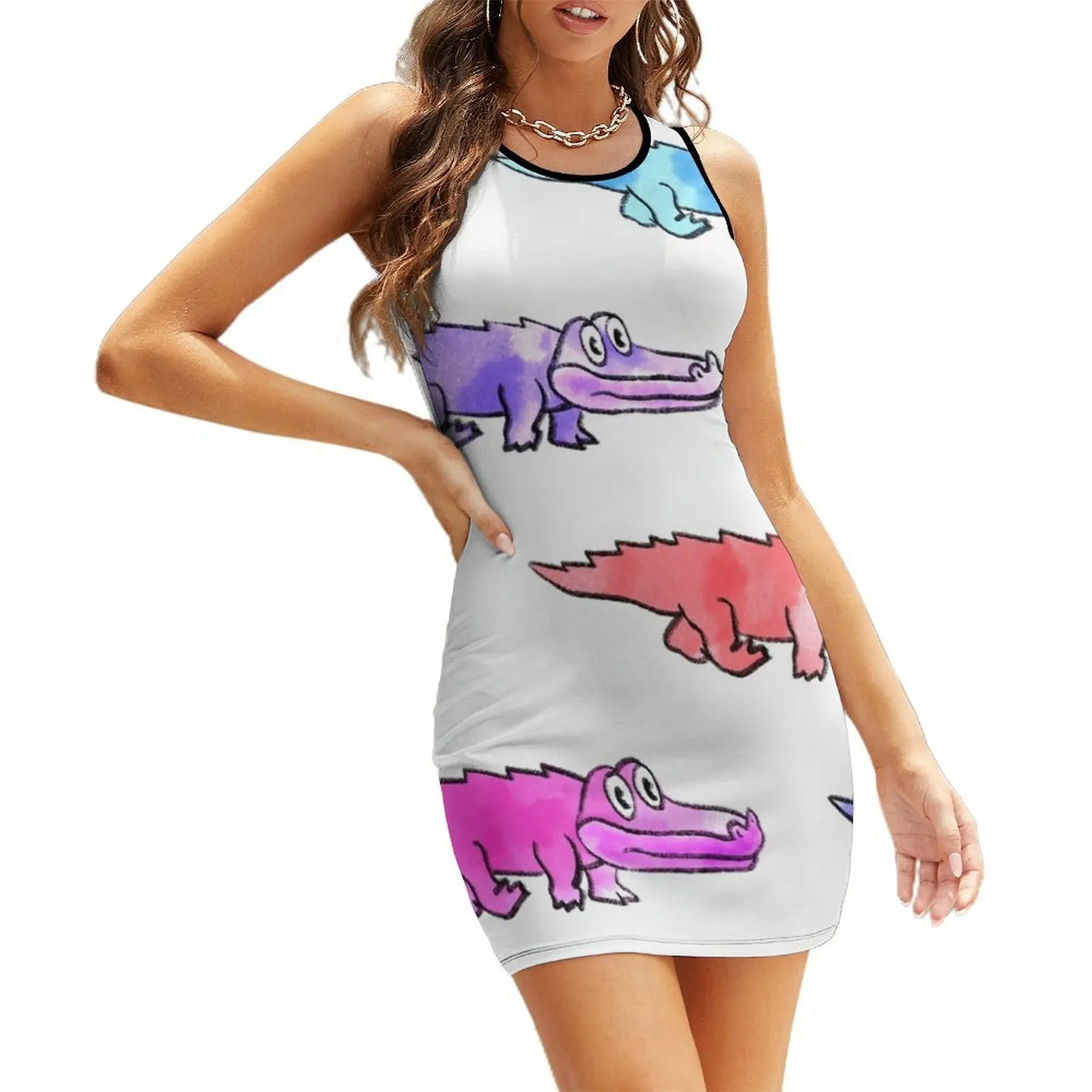 

gizzard gators Sleeveless Sundress sexy dress for women evening dress women dresses for woman elegant women's sets