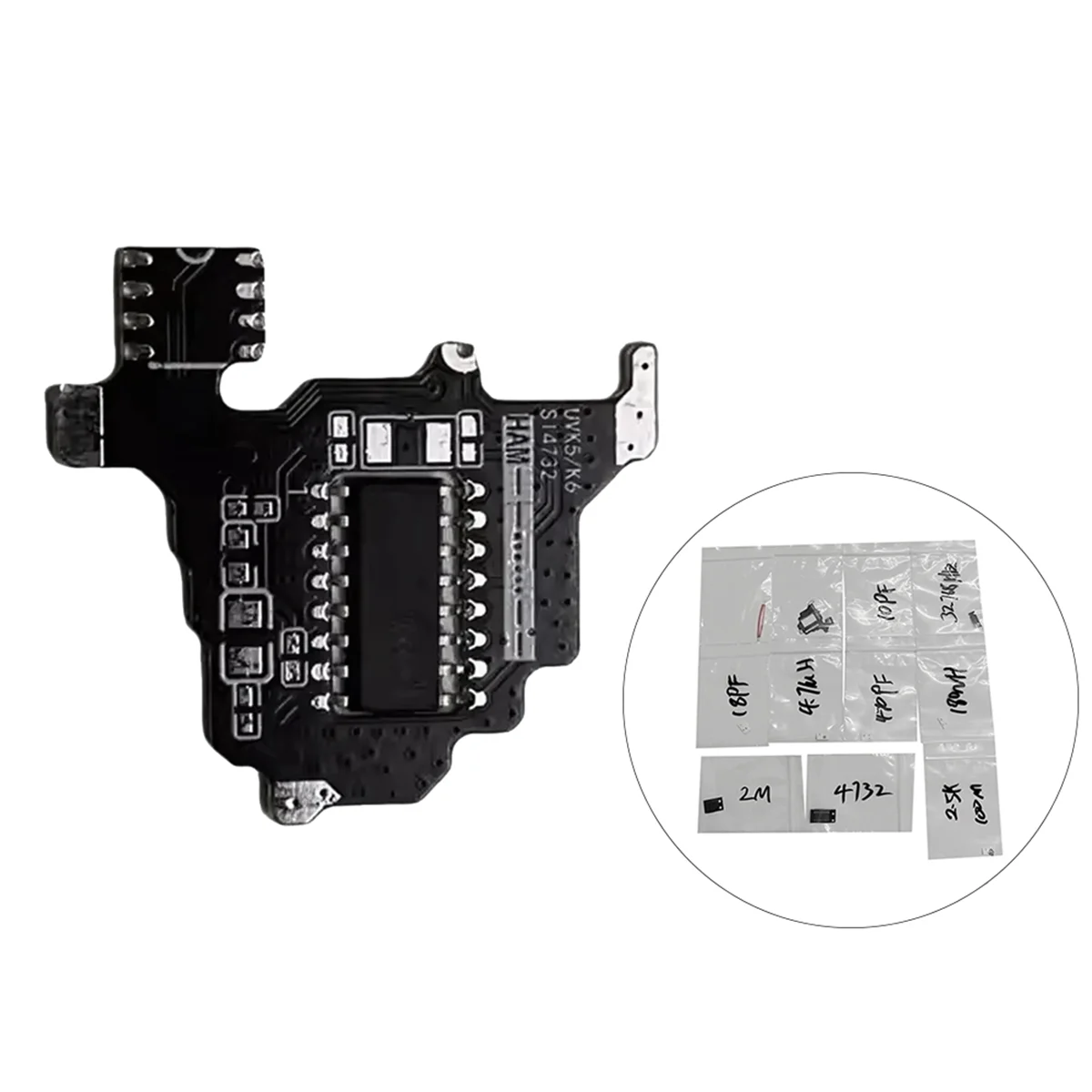 SI4732 Shortwave Radio Module for Quansheng UVK5 UVK6 PCB+SI4732IC+2M Capacity Expansion+Peripheral Devices Module