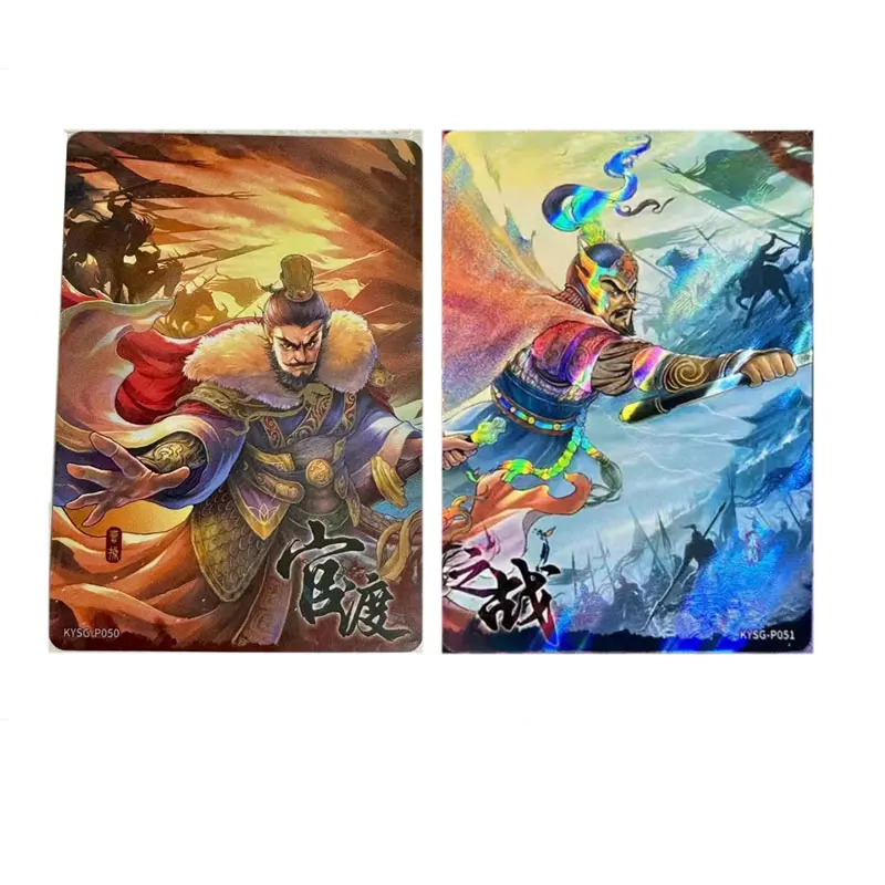 KAYOU Genuine Three Kingdoms Peach Orchard Three Sworn Brothers P Activity Cards Guan Yu Lv Bu Zhang Fei Single Sheet Anime Card