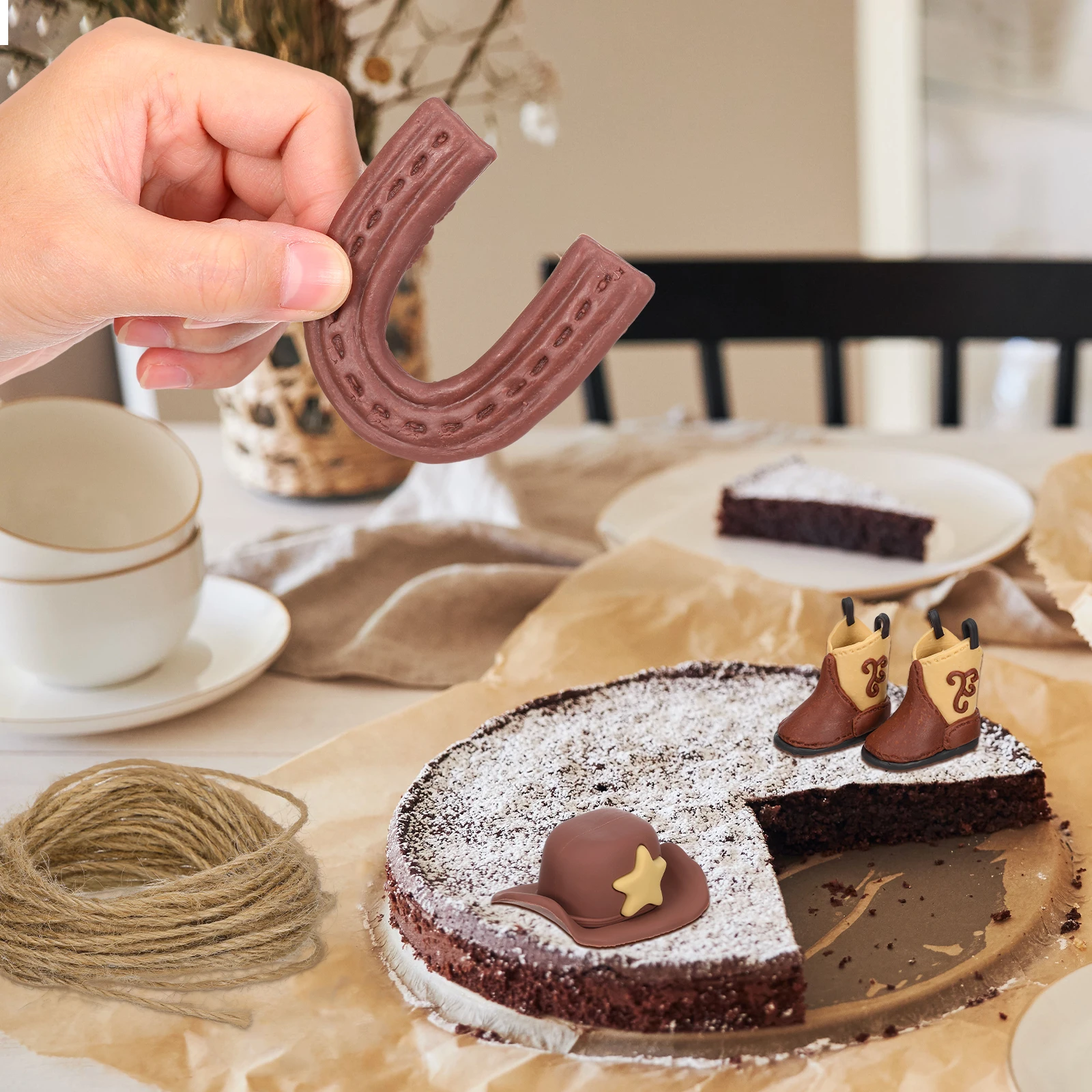 

1 set Cowboy Toppers Cake Decoration Cowboy Theme Party Decorations Cowgirl Baby Shower Cupcake Toppers Plastic Birthday Cake