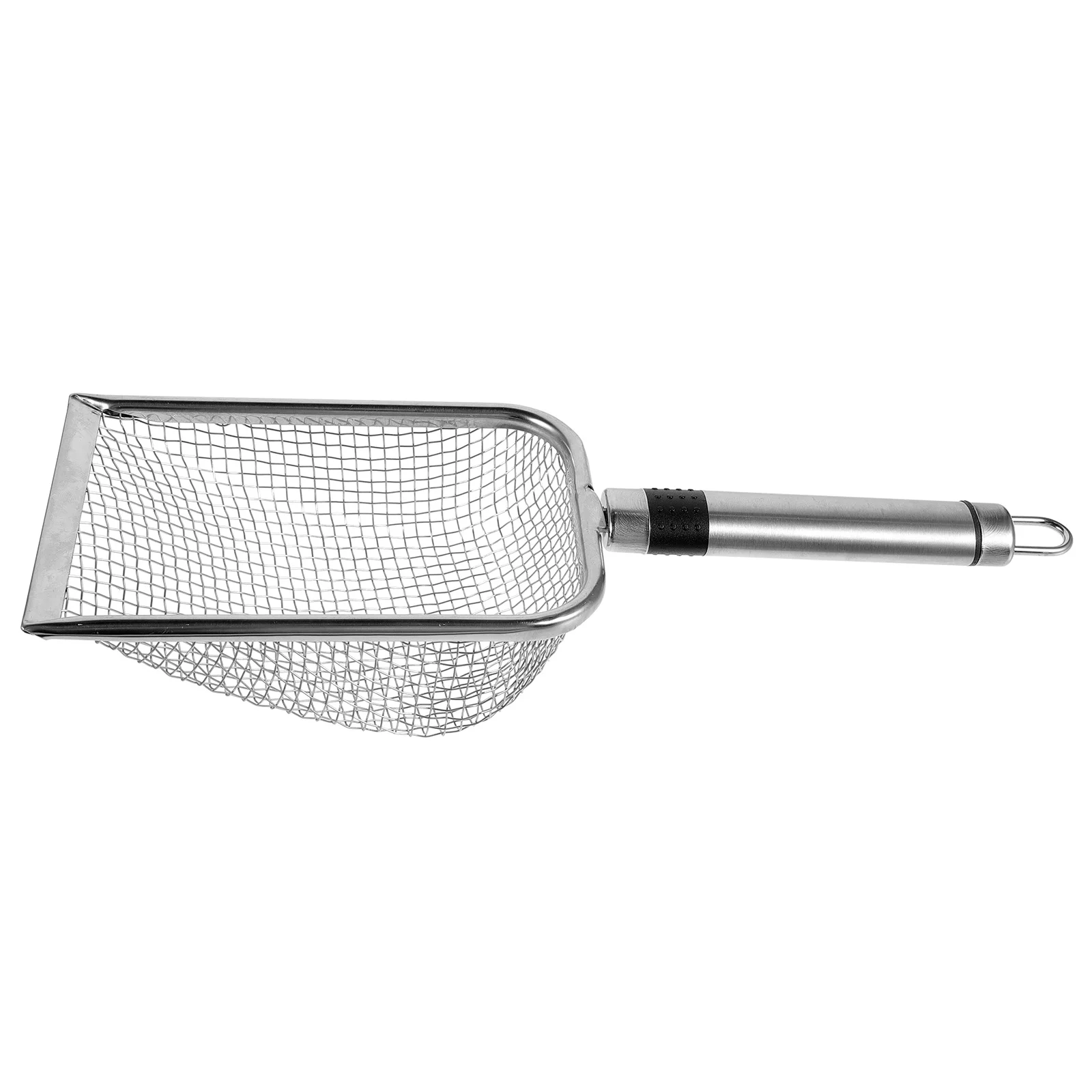 Filtro de arena de acero inoxidable, pala de playa portátil grande para limpieza de conchas, herramienta de malla multiusos, pala para arena al aire libre