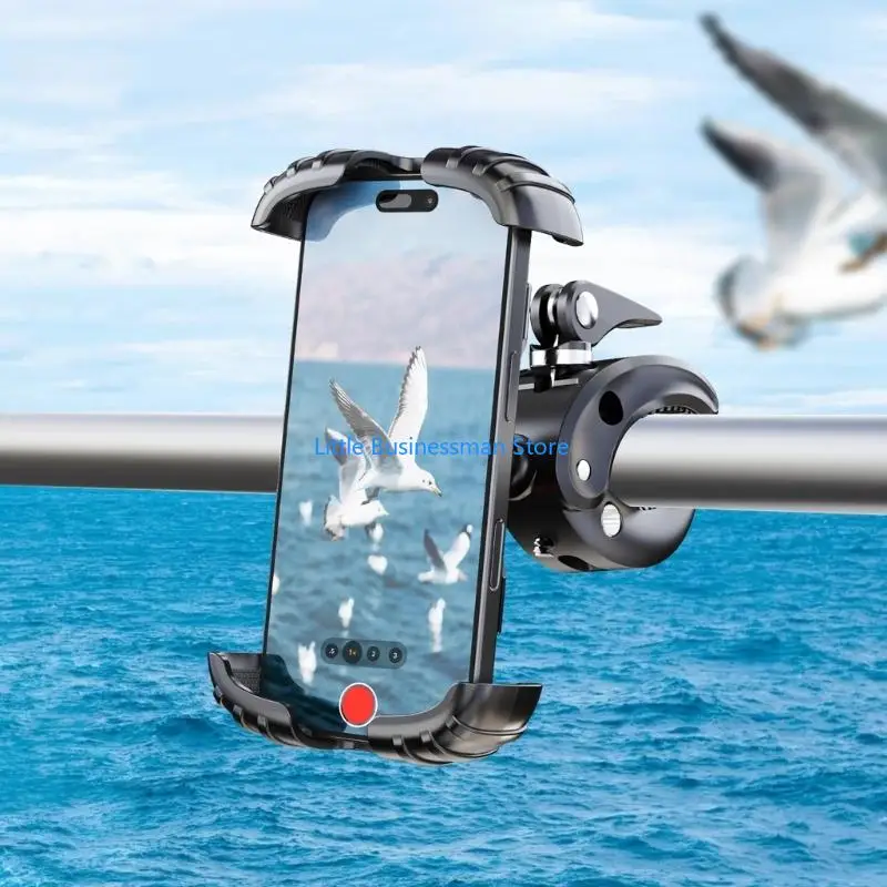 Verstellbarer Smartphone-Halter, wasserdicht und stoßfest, für Fahrrad-Auto-Lenker M76A – Detail 4