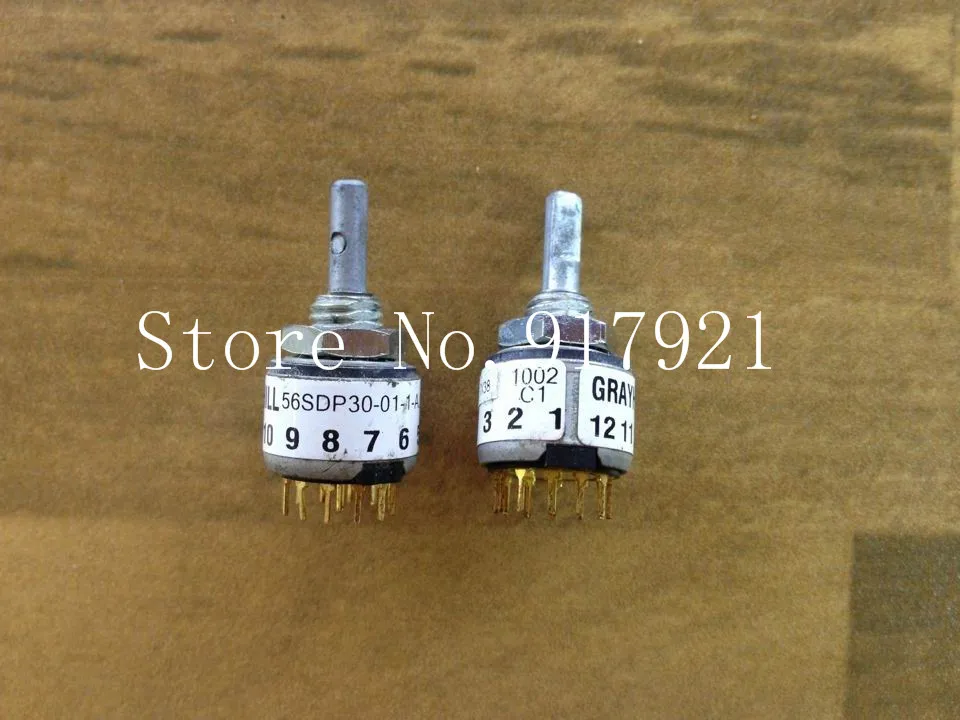 [ZOB] The United States GRAYHILL 56SDP30-01-1-A1002C1 rotary dial switch DN2113517 encoding  --3pcs/lot