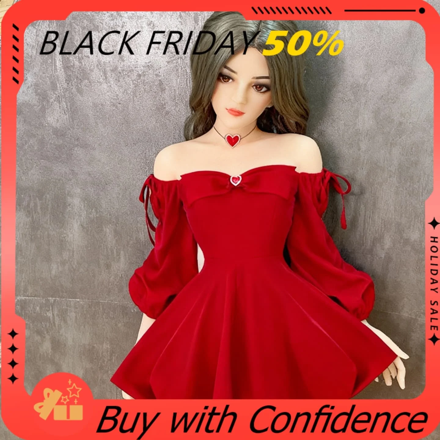 Soft Touch 2D Anime Doll Model – 80CM Handmade Figurine with Adjustable Pose, Ideal Bedroom Ornament & Christmas Gift