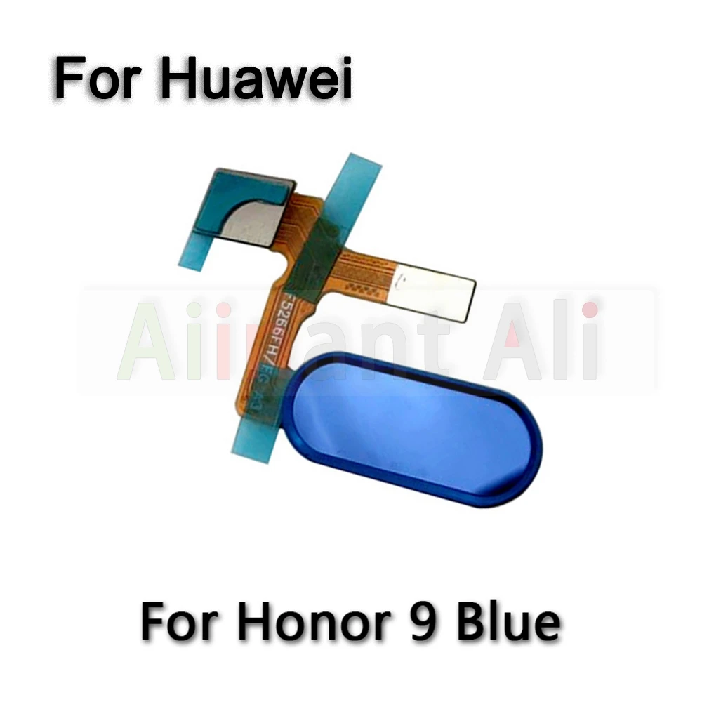 Aiinant Back Home Button Key Connector Touch ID Finger Scanner Fingerprint Sensor Flex Cable For Huawei Honor 9 9i 9X Lite