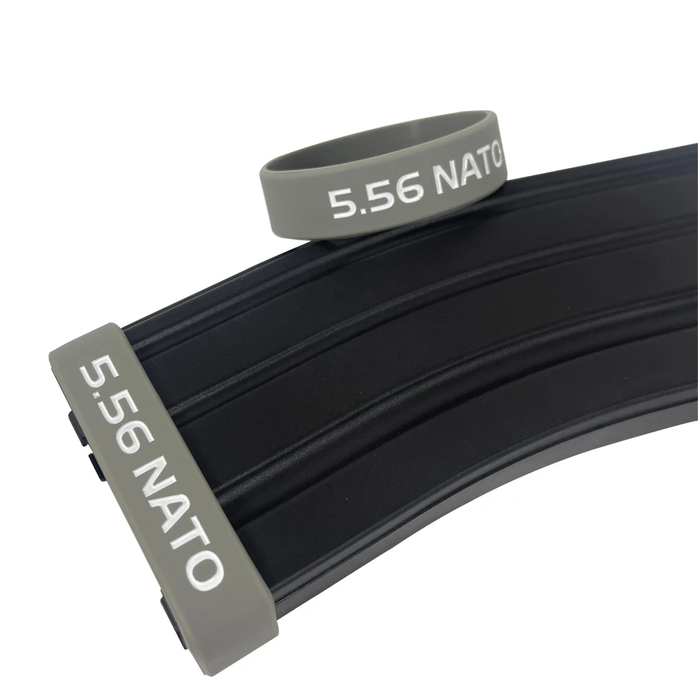 6 Pack Magazine Marking Bands 5.56 Nato 7.62x35mm 300 ACC Blackout Magazine Caliber Identification