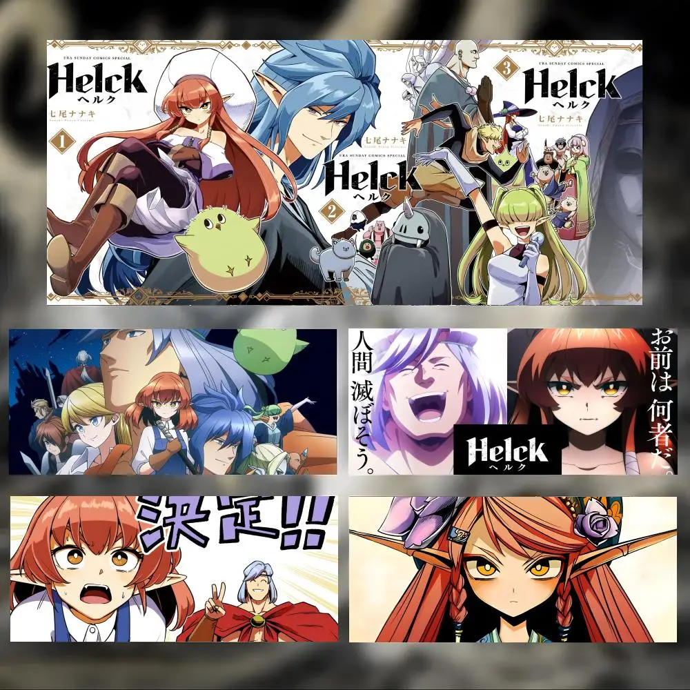 Strong Funny Anime H-Helck Mouse Pad Large Thick Desk Pad Stitched Edges Gaming Mouse Mat for PC