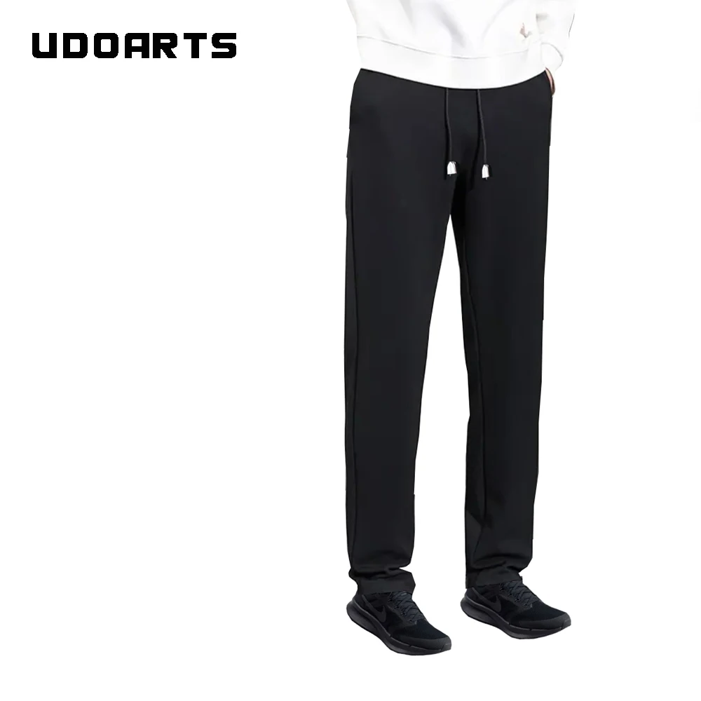 

Udoarts Men's Everyday Cotton Joggers Pants with Zipper（Advanced Thickened Version）