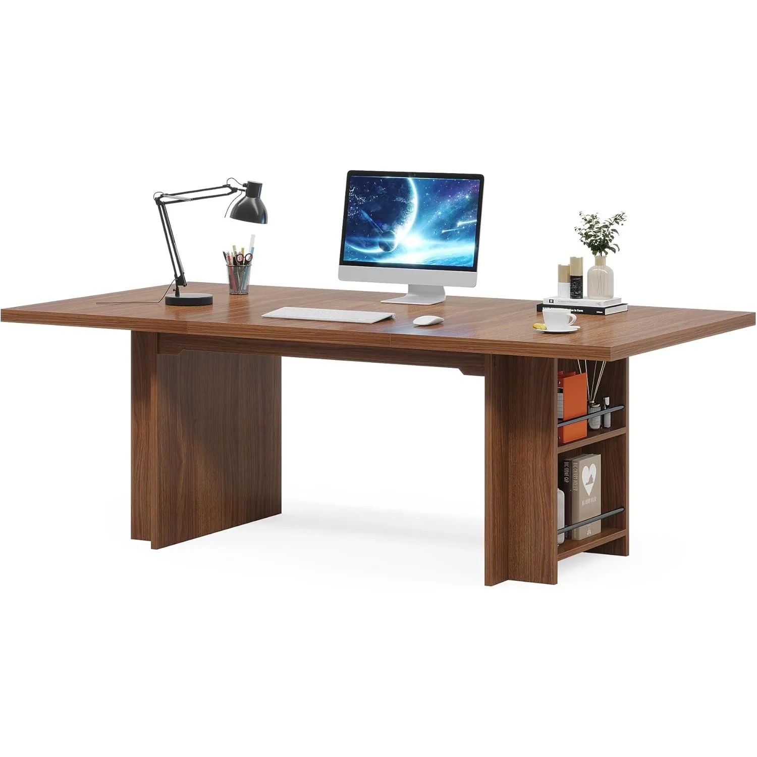 Modern PC Table, Office Table, Work Table, Dining Table with Storage for Home Office, Desks, Conference Table