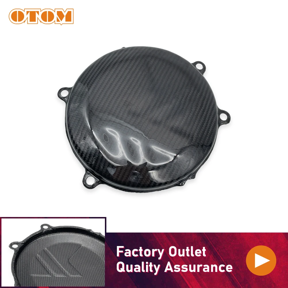 

OTOM For 2016-2018 KAWASAKI KX450F KXF 450 Motorcycle Accessories Clutch Cover Engine Protector Lid Dirt Bike Carbon Fiber Guard