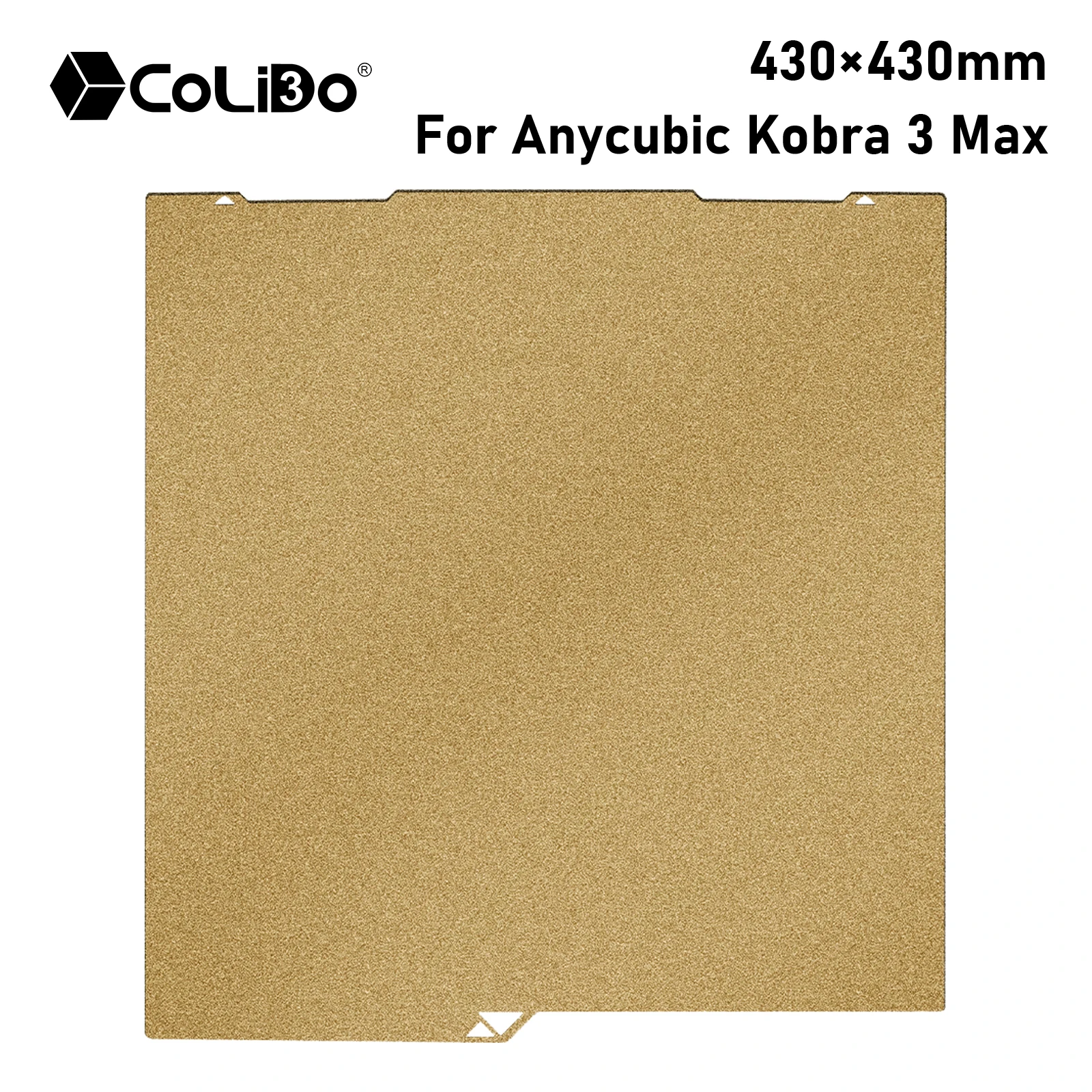

Корпусная пластина PEI 430x430 мм для Anycubic Kobra 3 MAX, лист PEi, двухсторонний пружинный стальной лист K3M K3MC, текстурированная парка, аксессуары