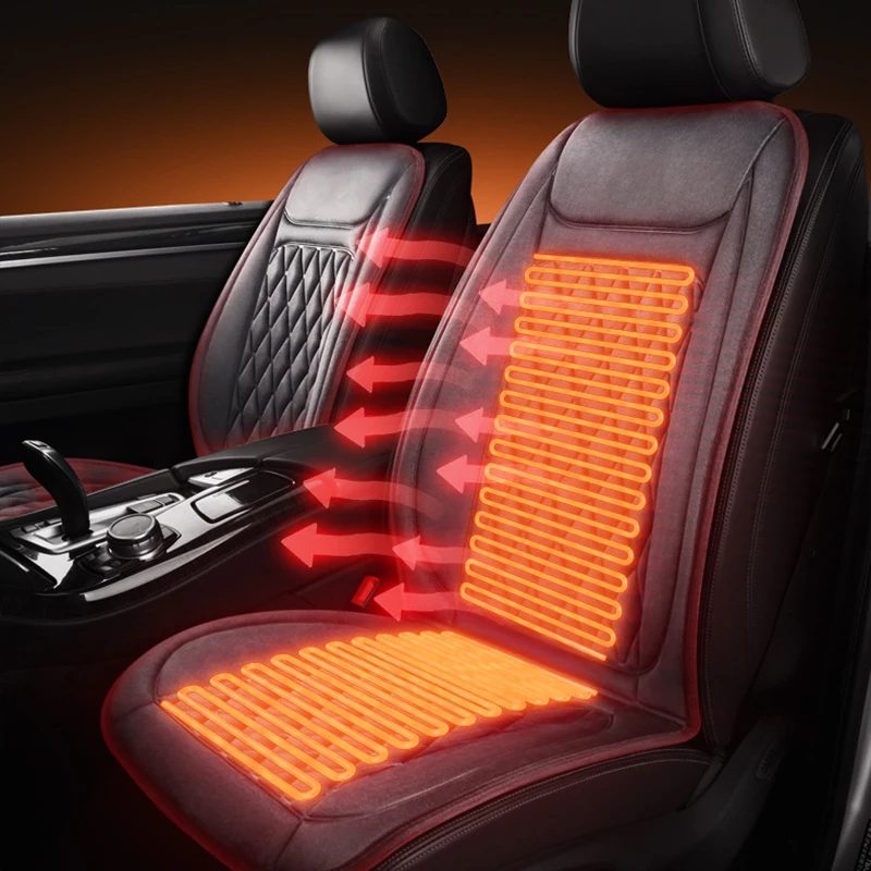 

Universal Winter Heated Car Seat Cover 12V 1/2pcs Heating Warmer Car Seat Cushion Auto Car Seat Protector Cloak Cover Pads Set
