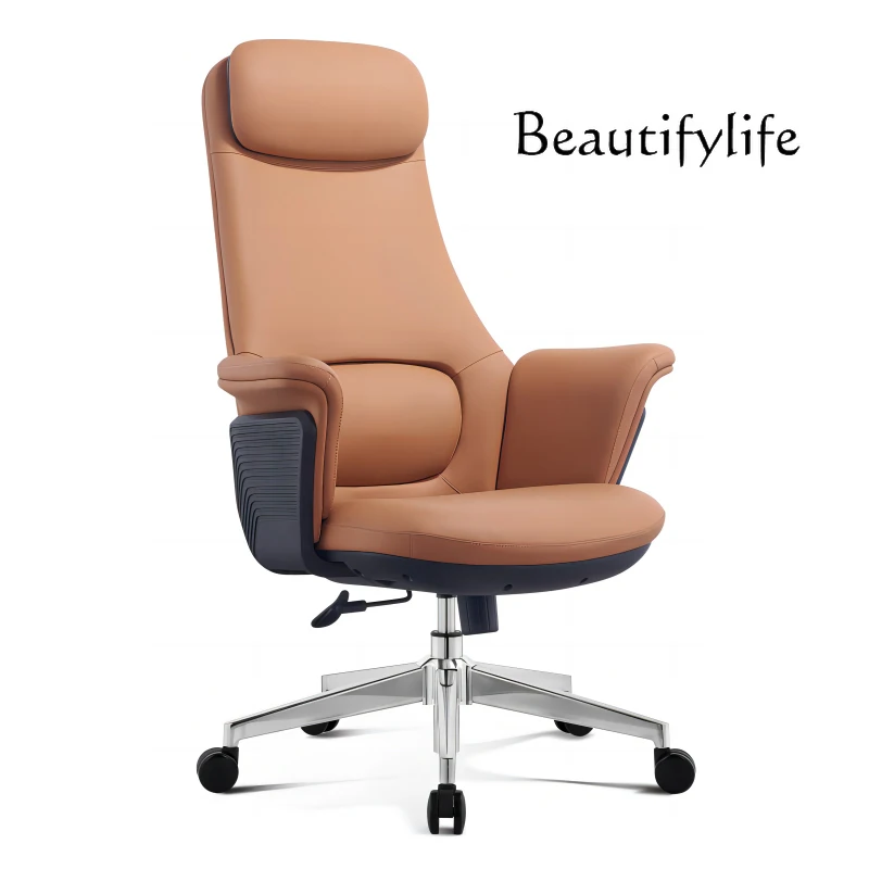 Muebles, silla de oficina de lujo barata, silla de oficina ergonómica ejecutiva moderna de gran tamaño, Muebles de Metal giratorios de meditación nórdica