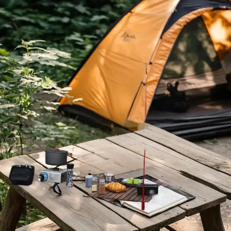 مجموعة من حوامل فانوس التخييم المصنوعة من سبائك الألومنيوم القابلة للفصل، شماعات إضاءة للمشي لمسافات طويلة في الهواء الطلق #3