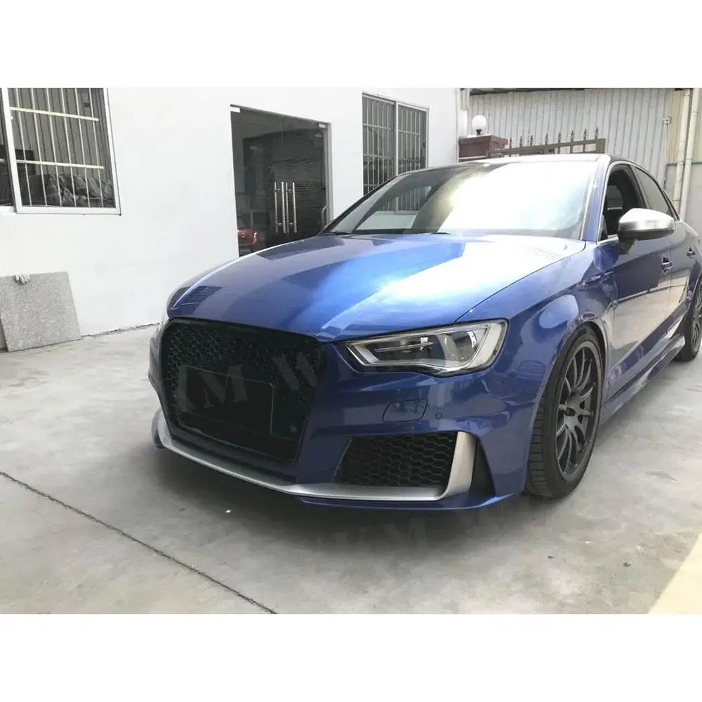 

PP Material Wide Body Kit Front Lip Bumper Car Splitters Covers Rear Diffuser Spoiler for Audi A3 S3 RS3 Style 2014-2016