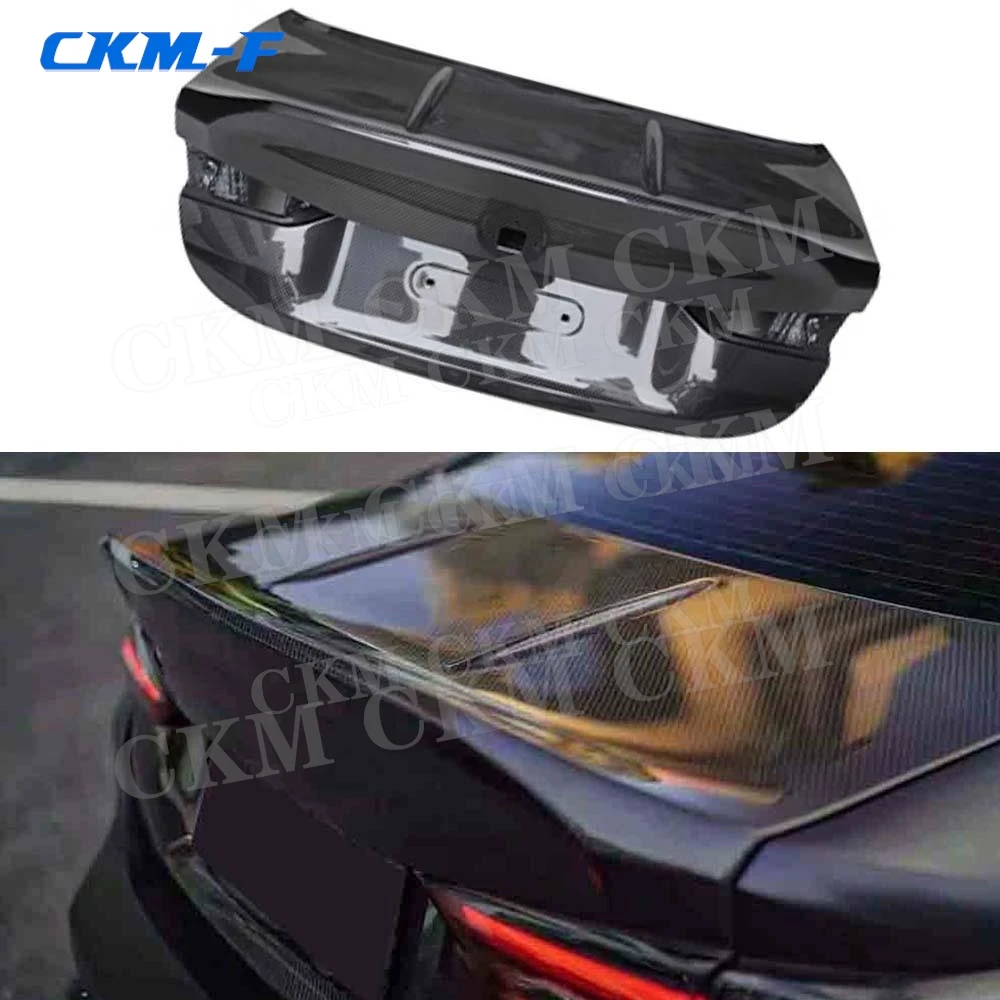 

For BMW 3 4 Series G80 M3 G82 G83 M4 2021+ Carbon Fiber Rear Boot Spoiler Wing Trunk Lid Body Kits Flaps Tailgate Decklid Panel