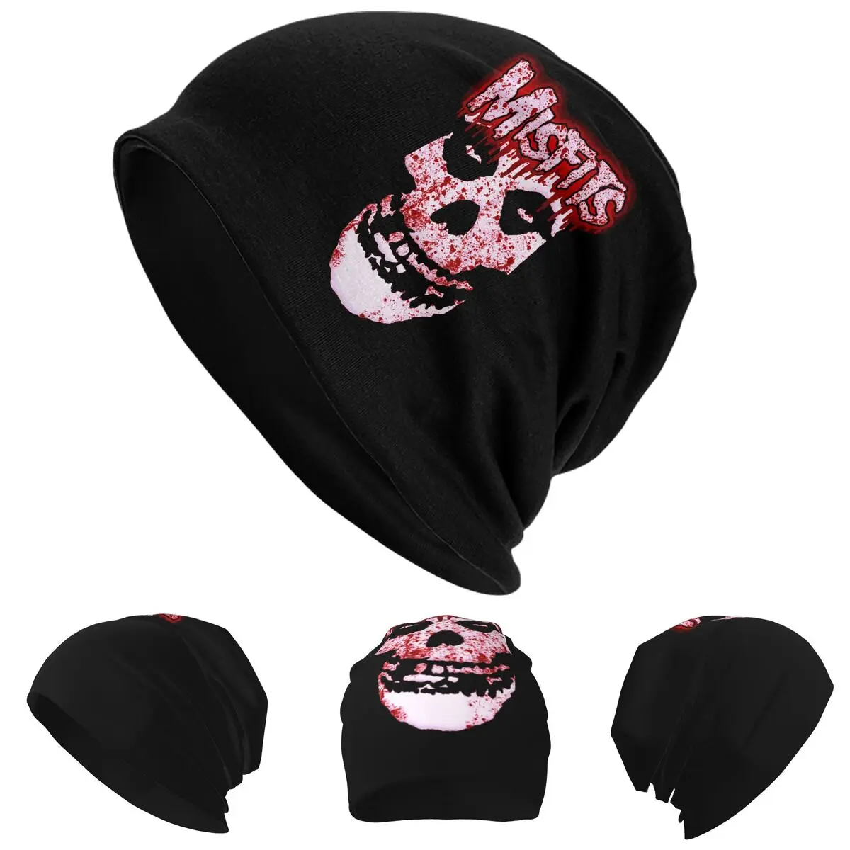 

Misfits Skull Skullies Beanies Hats Warm Autumn Winter Outdoor Cap Knitted Bonnet Caps for Men Women Adult