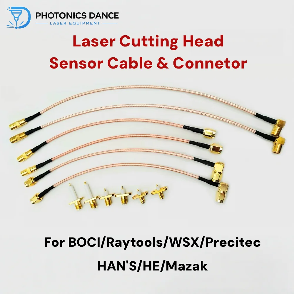 Capacitive Height Sensor RF Cable for Fiber Laser Cutting Head BOCI Raytools WSX Precitec HANS HE Mazak NTC Signal Wire