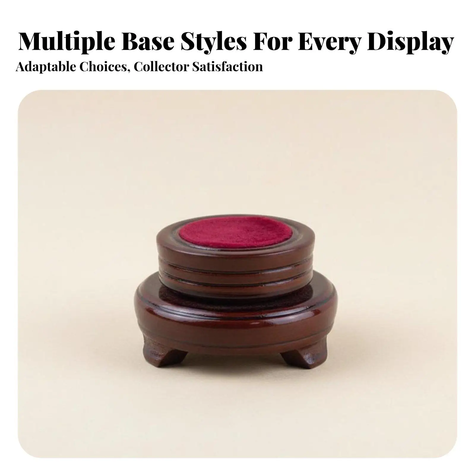 Rotating Sphere Holder adaptable Concave Display Base Traditional aesthetic &