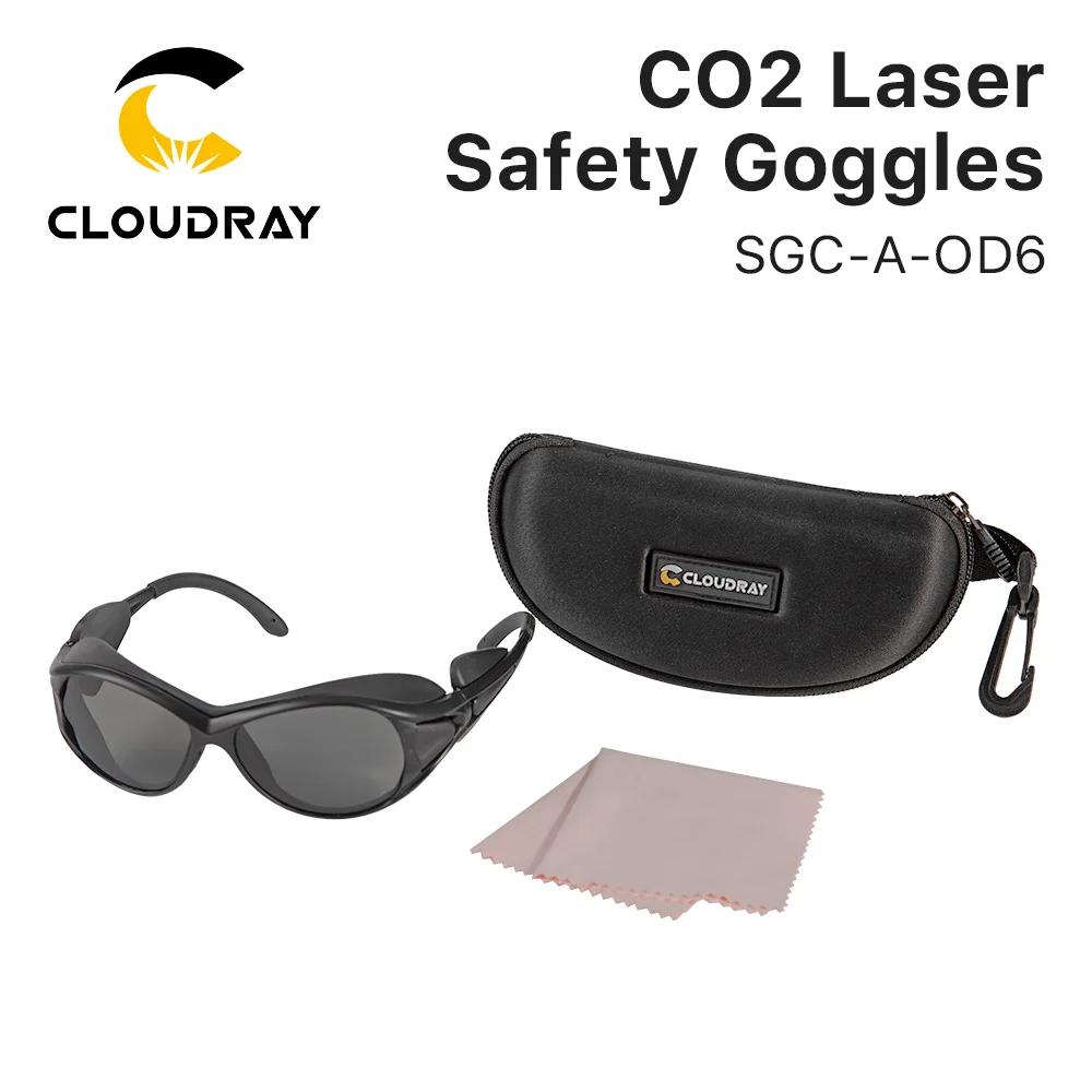 Laserowe gogle ochronne Cloudray 10600nm OD6+ CE Style A Gogle ochronne do maszyny do cięcia laserowego CO2