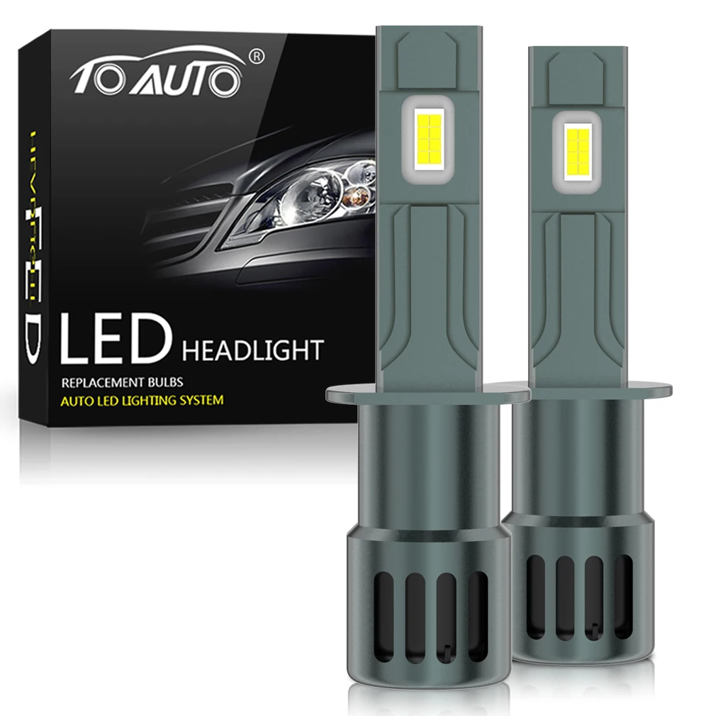 Lâmpada LED de nevoeiro do carro, H1, H3, H27, H27, 880, 881, Turbo, tamanho Mini, projeto, 100000LM, CSP, Super brilhante, alta, baixa feixe,