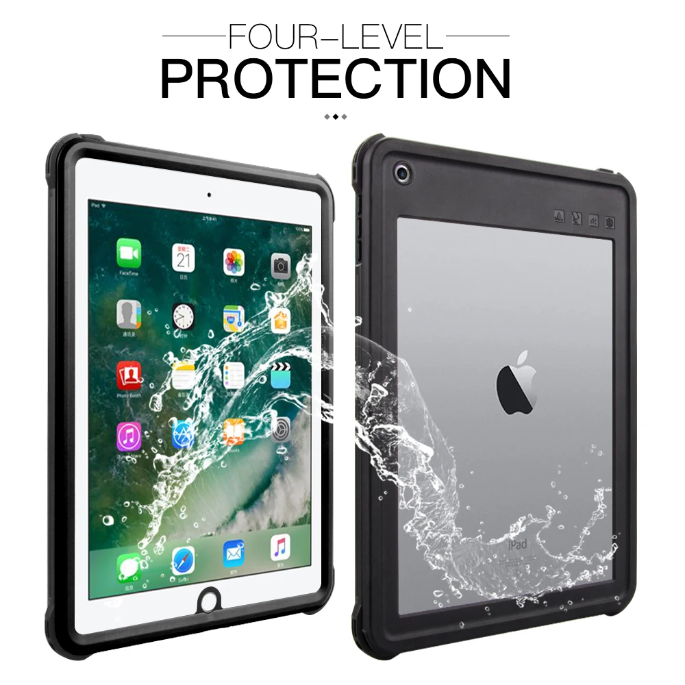 

Dropshipping Heavy Duty Armor For iPad 9.7-2017 Kickstand Waterproof 5th Protector Soft TPU Shockproof Pencil Fixer CASE Cover