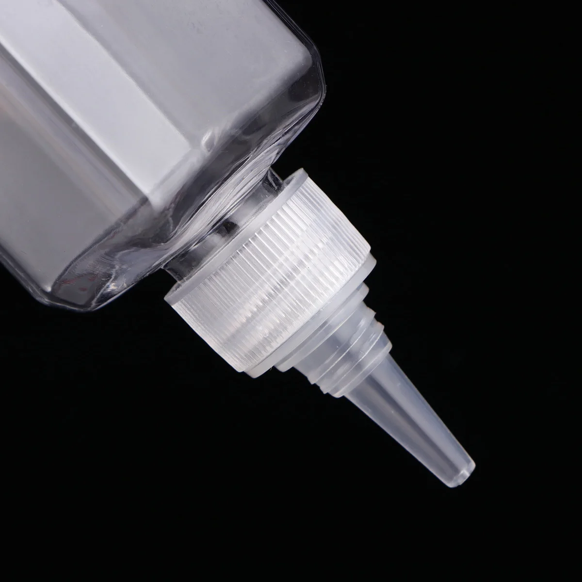 

15 шт., 100 мл, прозрачные квадратные бутылки для краски для волос, пластиковый контейнер для окрашивания, заостренный кончик для цвета волос, шампунь для ухода за кожей головы