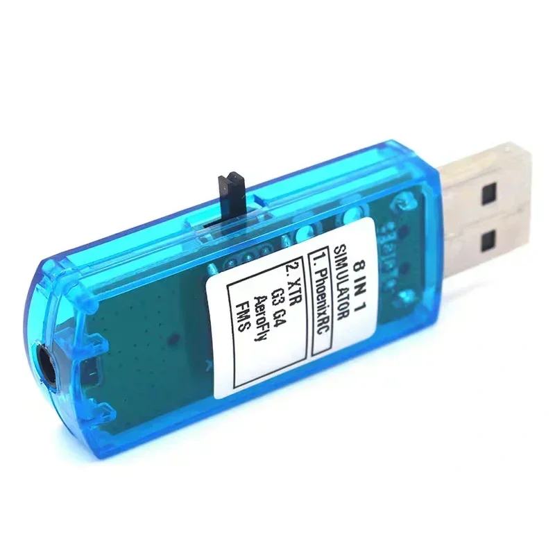 Color Cloud 8 In 1 RC  Simulator USB Dongle For RC Aircraft Training Supports PhoenixRC XTR G3 G4 AeroFly FMS Simulation