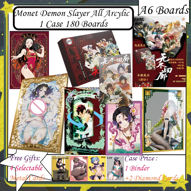 

Monet Demon Slayer, все Arcylic A6, карты Demon Slayer, Tanjirou Kamado Nezuko, коллекционная карта персонажей, подарки в стиле аниме