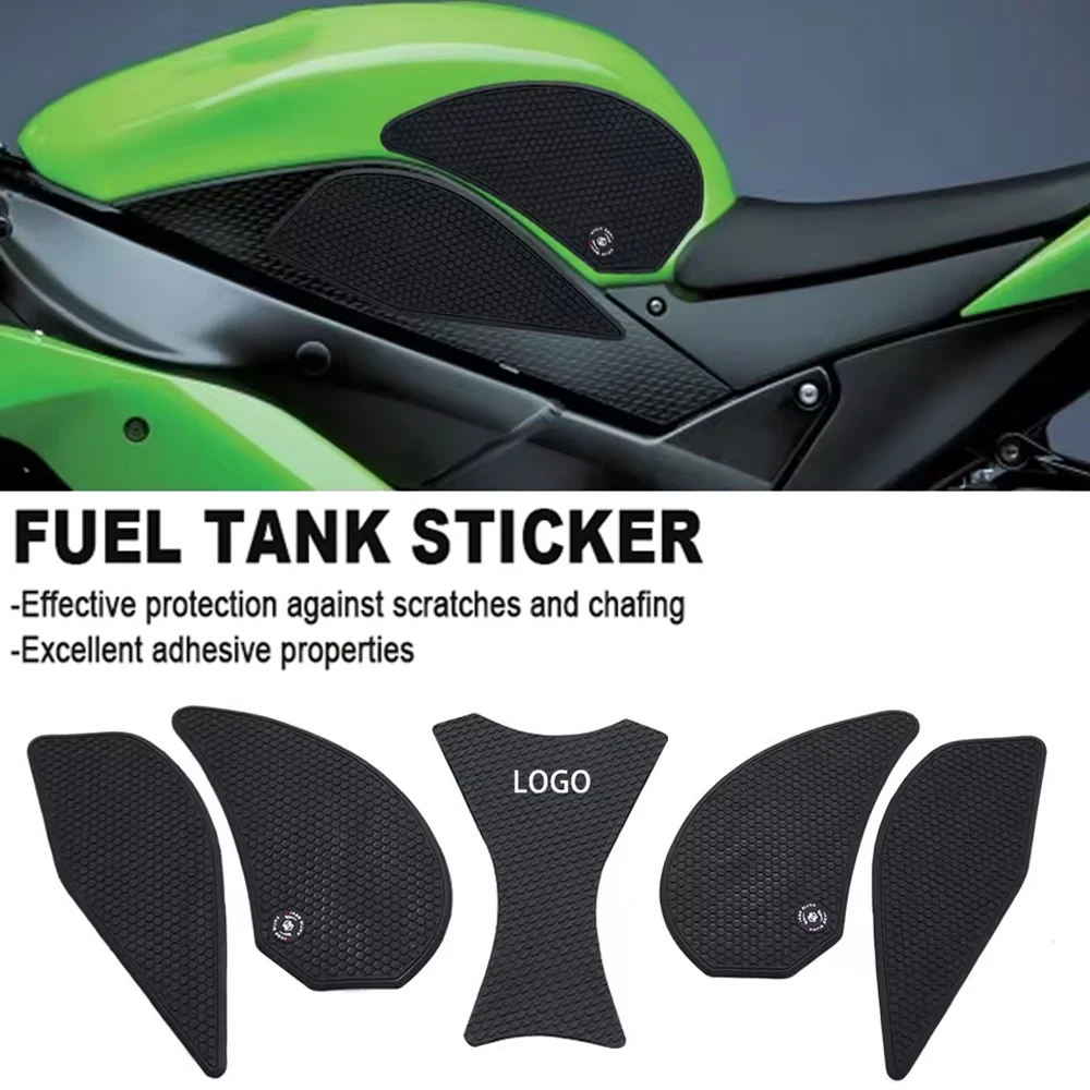

For ZX-6R / ZX-636 ZX6R ZX636 2007-2008 Motorcycle Anti slip pad for fuel tank, Protective Tank Pads, Gas Knee Traction Pad