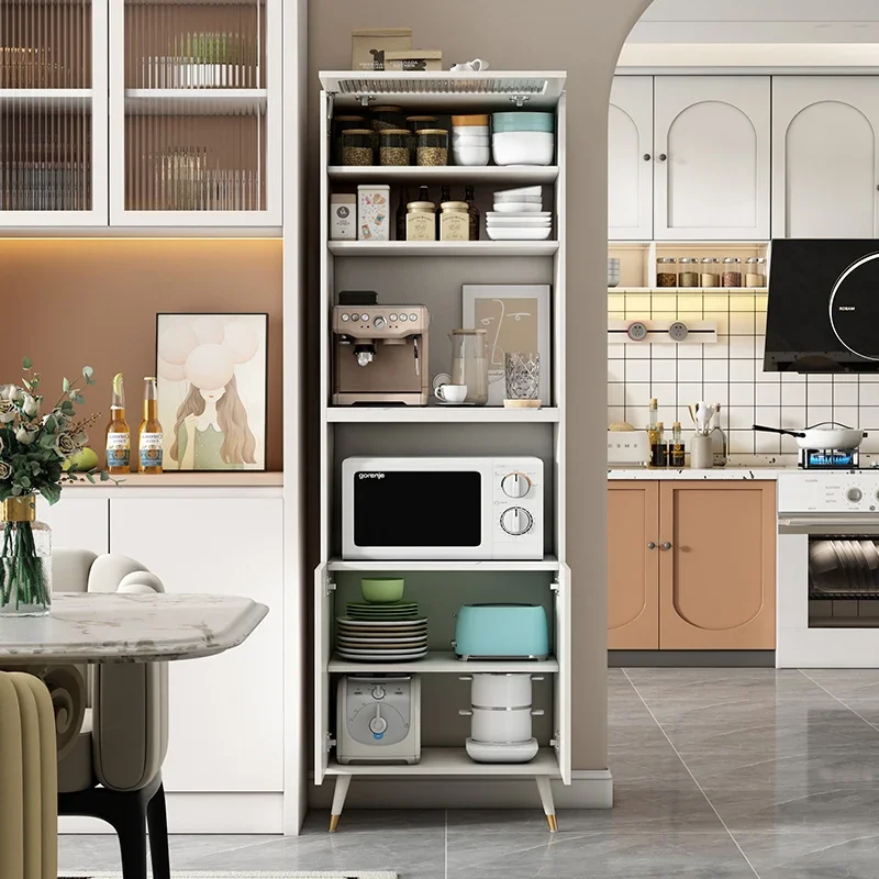 

Household slate dining side cabinet high cabinet integrated modern simple small apartment wall narrow cabinet living room