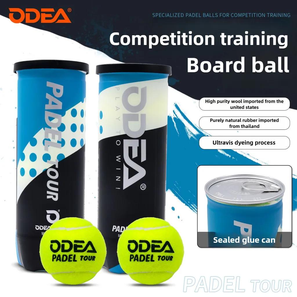 

Premium ODEA Padel Tennis Balls,High Bounce Durable for Tour Training Competition Sports
