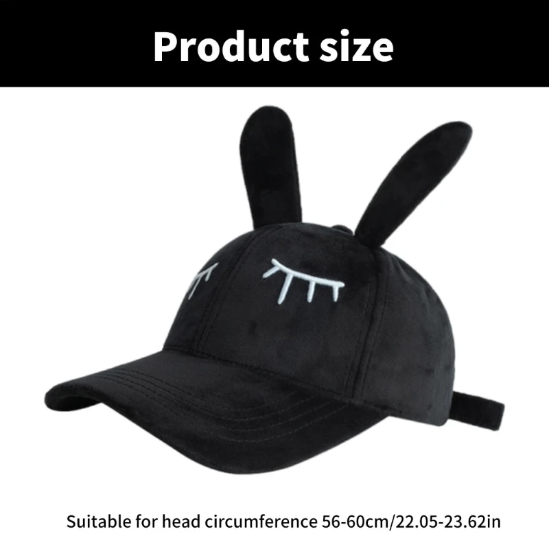 Bunnies Ears Baseball Hat Christmas Hat Carnivals Hat Adjustable Fashion Hat K3KF