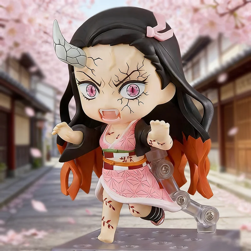 

Anime Fighting Kamado Figure 1948# Demon Slayer Blood Ghost Technique Kamado Nezuko Figurine 10cm PVC Collectible Statue Toys