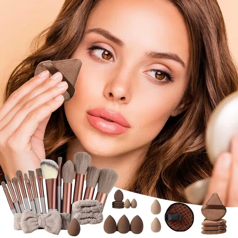 Set di pennelli per trucco professionale con strumenti da 33 pezzi Kit per trucco Strumenti di bellezza professionali morbidi Varie specifiche disponibili
