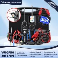 VDIAGTOOL V500PRO 9V-30V Sonda de potencia Probador de circuito de automóvil con cable de 30 pies/9 m - Multímetro/osciloscopio/buscador abierto para automóvil de 12 V/24 V