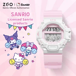ZGO Sanrio Ladies' Electronic Watch Cute Student Watch Multi-functional Waterproof, Shockproof Alarm, Sports Digital Watch.892