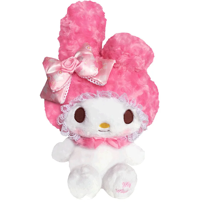 Sanrio Rose Melody Hello Kitty Doll Anime Figure Kawaii Dreamy Pink Plush Stuffed Toys Girl's Bedside Companion Birthday Gifts