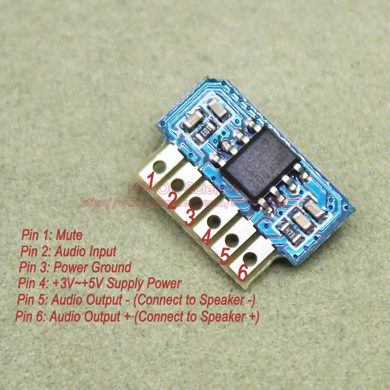 2V~5V Supply Voltage 3W 8002 Mini Audio Player Power Amplifier Micro Mono Amplifiers Module PCB Board