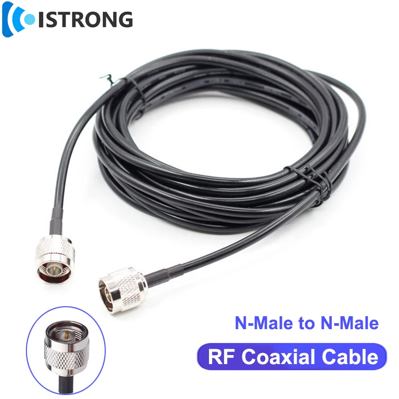 RG-58 N Male to N-J RF Adapter Coaxial Cable Extension Pigtail for 4G Antenna Cellular Amplifier Mobile Phone Signal Booster