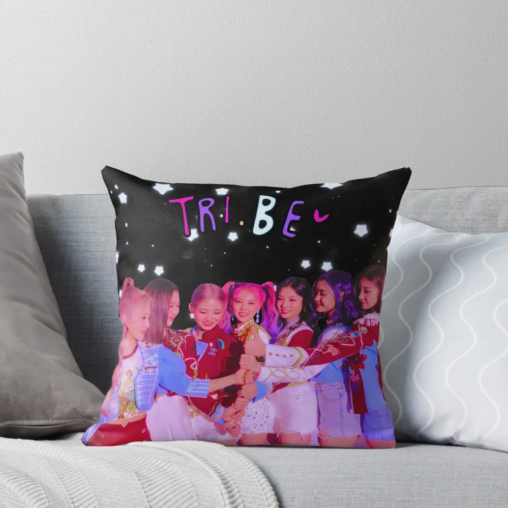 

TRI.BE - kpop Throw Pillow Luxury Pillow Cover anime girl Plaid Sofa Cushions For Decorative Sofa pillow