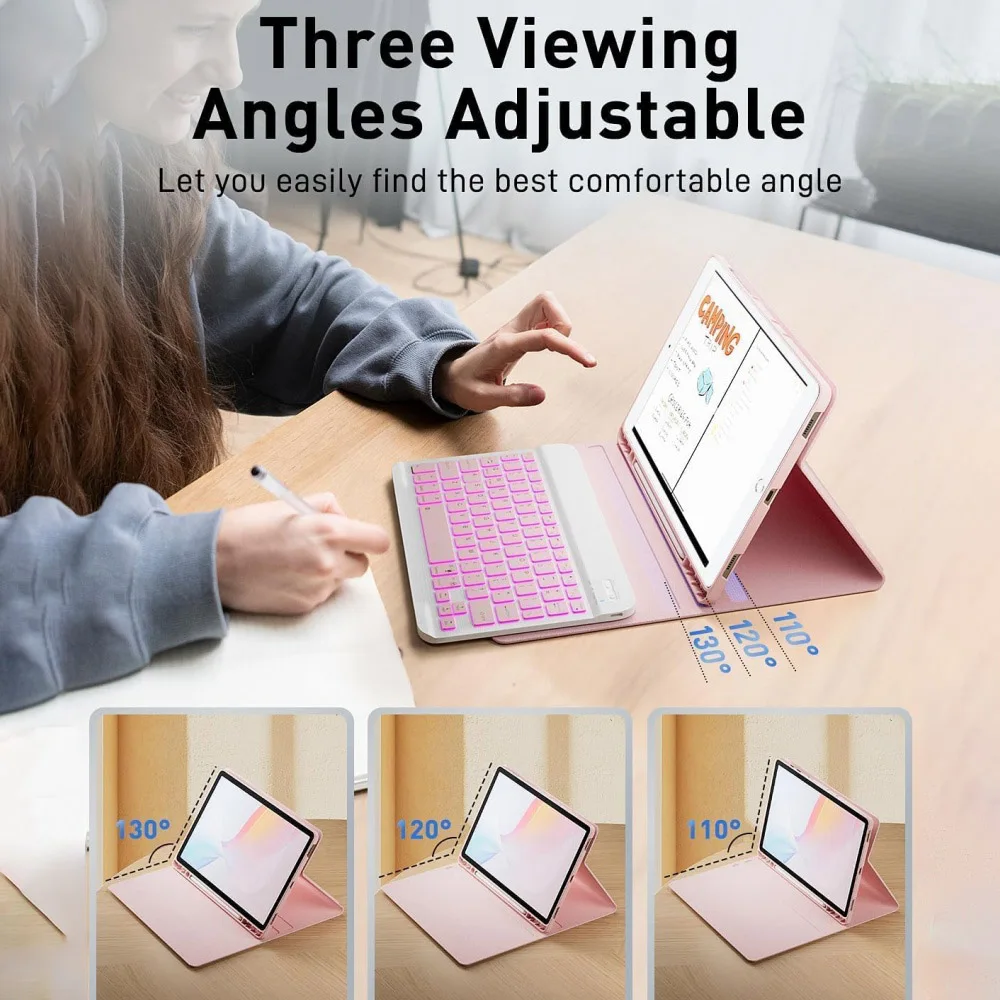 Tablet-Tastaturhülle für iPad 11. Generation 11 Zoll 2025 A16 Teclado Cover für iPad 10. 10,9 Zoll Bluetooth-Tastatur Funda mit Maus