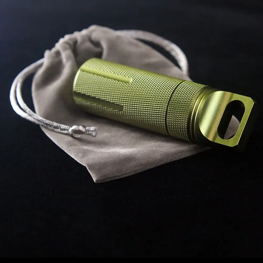 3Pcs Aluminum Waterproof Medicine Pill Container Portable Pill Case Keychain Tablet Holder Key Ring Clip Aluminum