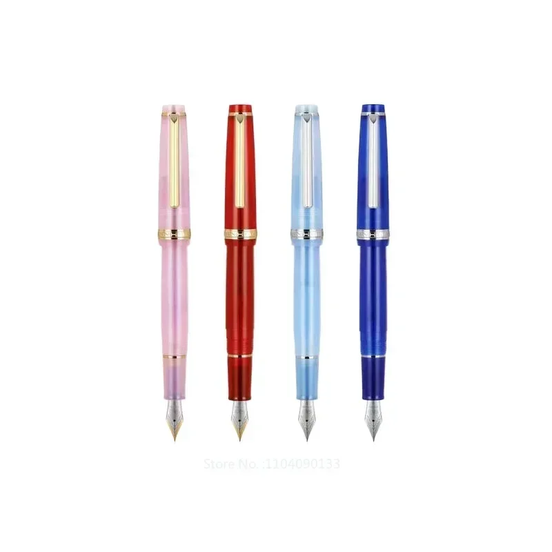

Hot Creative Jinhao 82 Fountain Pen Customized Mixed Macaron Color Acrylic EF/F/M/Bent Nib Golden Trim With Converter Writing Pe